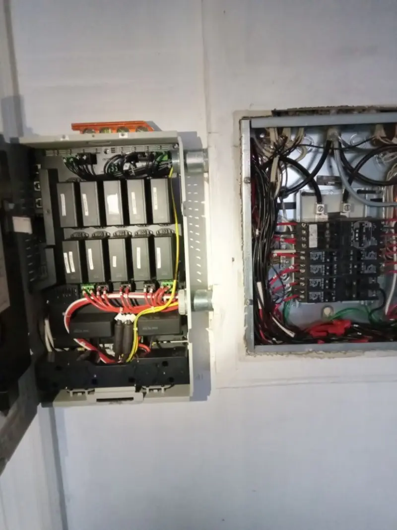 Electrical panel upgrade completed for Security Camera Wiring in Pollock Pines